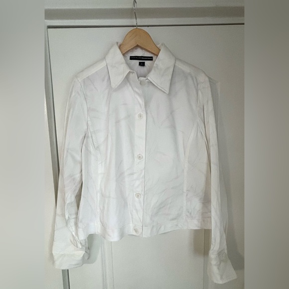 White Button-Up Top/jacket - Picture 1 of 6